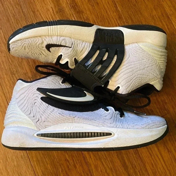 Nike KD 14 TB black/white mens shoe size 9 - great condition - Picture 1 of 9